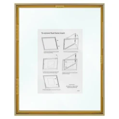 8" X 10" Float Thin Metal Gallery Frame Brass - Project 62™ -Project 62 Elegant Store GUEST 00dedfe9 d7c0 48ee b019 54278066436b