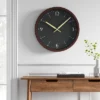 20" Walnut Woodgrain Wall Clock Black - Project 62™ -Project 62 Elegant Store GUEST 09f9556f 5c57 41d8 af7b 6002fc046da8