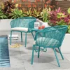 Fisher 3pc Deep Seating Patio Chat Set - Blue-Green - Project 62™ -Project 62 Elegant Store GUEST 1707755c c8c3 4ef7 8ec0 f6d10042be3a