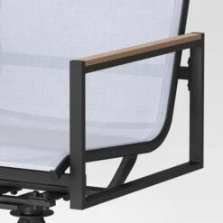 2pc Henning Swivel Outdoor Patio Dining Chairs Rocking Chairs Black - Project 62™ -Project 62 Elegant Store GUEST 19a9f95e abe8 4ebf a614 b298701d091f