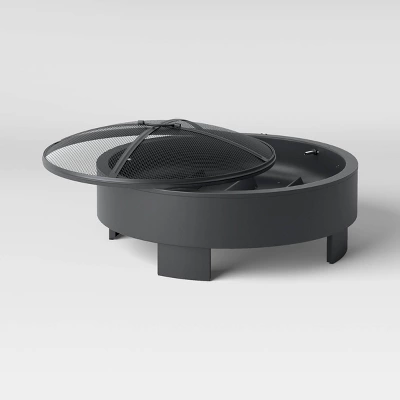 24" Round Wood Burning Fire Pit with Legs - Black - Project 62™ 24" Round Wood Burning Fire Pit With Legs - Black - Project 62™ -Project 62 Elegant Store GUEST 1c1fa094 54a3 4d0f 8136 732716f3fc45