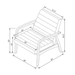 Northway Channel Tufted Wood Armchair Brown Faux Leather - Project 62™ 8 Northway Channel Tufted Wood Armchair Brown Faux Leather - Project 62™ -Project 62 Elegant Store GUEST 1f876303 a96c 4929 bdf8 23075bc31076