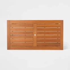 Kaufmann Wood Rectangle Patio Dining Table, Outdoor Furniture - Natural - Project 62™ -Project 62 Elegant Store GUEST 24721c92 039b 4c0f 91dc 4d943f23ace9