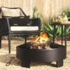 24" Round Wood Burning Fire Pit With Legs - Black - Project 62™ -Project 62 Elegant Store GUEST 2b3d2001 9ca4 4713 a6fe 0a5e472f8f3e
