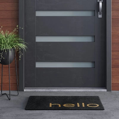 1'6"x2'6"/18"x30" Hello Doormat Black - Project 62™ 1'6"x2'6"/18"x30" Hello Doormat Black - Project 62™ -Project 62 Elegant Store GUEST 36952523 8ee7 4ca4 84fc 39eeef98cee7