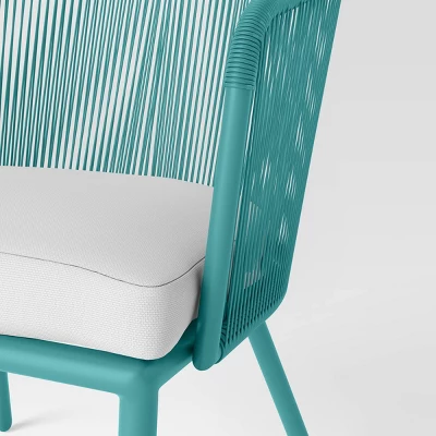 Fisher 3pc Deep Seating Patio Chat Set - Blue-Green - Project 62™ Fisher 3pc Deep Seating Patio Chat Set - Blue-Green - Project 62™ -Project 62 Elegant Store GUEST 388f6558 b9e6 4c36 9bc3 205d88cca625