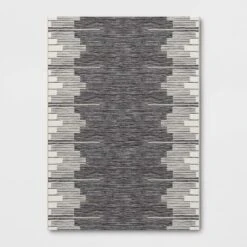 Graphic Steps Outdoor Rug Black - Project 62™ -Project 62 Elegant Store GUEST 411f66c2 f5a4 4000 afbd f7bc554d218a