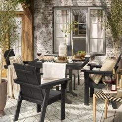 Moore POLYWOOD 35" Farmhouse Square Patio Dining Table - Project 62™ -Project 62 Elegant Store GUEST 45c164fb 3c5b 4e04 a6ac c28b4ed54b1f