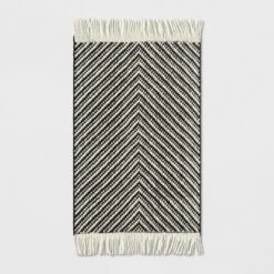 Chevron Woven Area Rug Black/White - Project 62™ -Project 62 Elegant Store GUEST 469405c2 0dcb 4104 9f69 6044d3be79fb