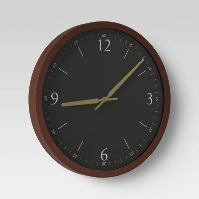 20" Walnut Woodgrain Wall Clock Black - Project 62™ 20" Walnut Woodgrain Wall Clock Black - Project 62™ -Project 62 Elegant Store GUEST 6660a661 383f 40c4 9f01 3813306476bc