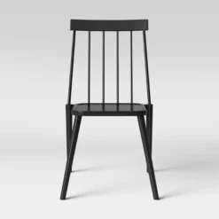 4pc Windsor Outdoor Patio Dining Chairs Stacking Chairs Black - Project 62™ -Project 62 Elegant Store GUEST 70c88dfd b957 4b18 b3c2 6ccbfcab0313