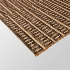 Shifted Geo Stripe Outdoor Rug Tan - Project 62™ -Project 62 Elegant Store GUEST 7ad81912 68d3 43e3 a18c ee19a517945f
