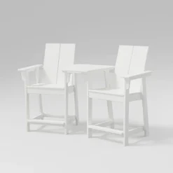 Moore 3pc POLYWOOD Patio Counter Chair Set With Connecting Table - Project 62™ -Project 62 Elegant Store GUEST 7be98bfa 52a4 418f a101 3a24df3e435b