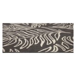 30" X 50" Leaves Outdoor Rug Black - Project 62™ -Project 62 Elegant Store GUEST 7e86c422 93a9 47c8 a310 39d733907bcf