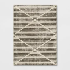 Kirk X Modern Striped Rug Black/White - Project 62™ -Project 62 Elegant Store GUEST 88f8c7fc a92f 4a03 8525 c70305543dda
