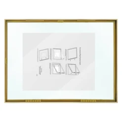 15.6" X 11.5" Float Thin Metal Gallery Frame Brass - Project 62™ -Project 62 Elegant Store GUEST 897a3496 1795 45d0 8634 87c5d442db68