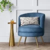 Beadle Accent Chair With Brass Leg Velvet Blue - Project 62™ -Project 62 Elegant Store GUEST 8ccbf5b0 9e09 4135 98bb 0abf3c1d375e