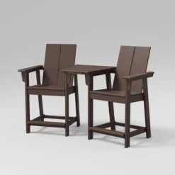 Moore 3pc POLYWOOD Patio Counter Chair Set With Connecting Table - Project 62™ -Project 62 Elegant Store GUEST 8de48af7 f7b4 4ed4 bde6 b15e0d2d1545