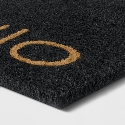 1'6"x2'6"/18"x30" Hello Doormat Black - Project 62™ 1'6"x2'6"/18"x30" Hello Doormat Black - Project 62™ -Project 62 Elegant Store GUEST 949217df 1079 4897 898a f20189ef9522
