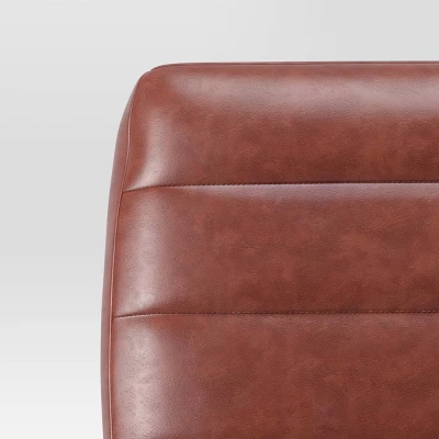 Northway Channel Tufted Wood Armchair Brown Faux Leather - Project 62™ Northway Channel Tufted Wood Armchair Brown Faux Leather - Project 62™ -Project 62 Elegant Store GUEST a0a45243 3337 416f 9cd4 abea68aed58e