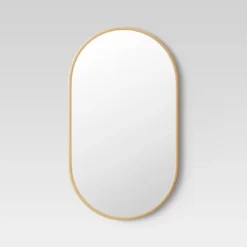 16" X 28" Metal Oval Pill Mirror - Project 62™ -Project 62 Elegant Store GUEST ac1a0369 9fed 4f6b 991e 2e92167e9794