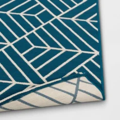 Zig Zag Geo Outdoor Rug Teal - Project 62™ -Project 62 Elegant Store GUEST b3e66226 0ffc 4486 86aa db7e1e1a4f0d
