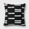 2pk Stripe Outdoor Throw Pillows DuraSeason Fabric™ Black/White - Project 62™ -Project 62 Elegant Store GUEST b692a8c0 7152 425f 8e60 2d6b50612ce2