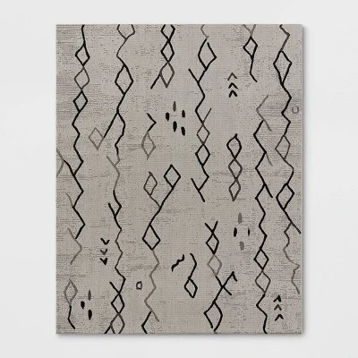 Grace Sketch Diamond Indoor/Outdoor Rug - Black/White - Project 62™ Grace Sketch Diamond Indoor/Outdoor Rug - Black/White - Project 62™ -Project 62 Elegant Store GUEST bf4efed9 61e0 4dc1 9561 553620f077a1