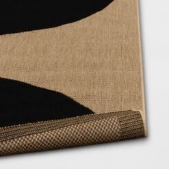 9'2"x12' Grace Half Circle Rectangular Woven Indoor Outdoor Area Rug Black - Project 62™ -Project 62 Elegant Store GUEST c908d19c 6f4a 419c 8a2d beb4b4e5c085