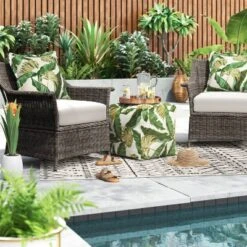 Grace Geometric Indoor/Outdoor Rug Black/White - Project 62™