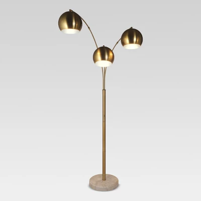 Globe Multi 3-Head Floor Lamp Gold Metal/Marble - Project 62™ Globe Multi 3-Head Floor Lamp Gold Metal/Marble - Project 62™ -Project 62 Elegant Store GUEST d4f938de 9e3d 4162 a8a9 96bc6aa649af