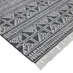 Outdoor Rug Tasseled Charcoal - Project 62™ -Project 62 Elegant Store GUEST e6fab66b 880b 4a68 8844 57543bff1a68