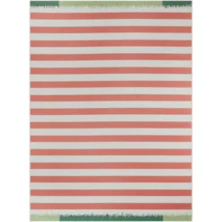 Preppy Stripes Outdoor Rug Coral - Project 62™ -Project 62 Elegant Store GUEST e850929f b7d6 46e1 ac53 bf515ab16b0e