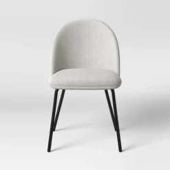 2pk Nils Metal Base Dining Chairs Gray Woven Fabric - Project 62™ -Project 62 Elegant Store GUEST eba8fec6 6e84 4014 b6d7 164d7192ea01