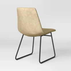 2pk Bowden Faux Leather And Metal Dining Chairs Natural - Project 62™ -Project 62 Elegant Store GUEST ef2ca4e5 bef3 444a 9fd7 aa019251f24d