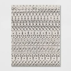 Grace Geometric Indoor/Outdoor Rug Black/White - Project 62™ -Project 62 Elegant Store GUEST f3ab1621 60db 4980 b851 40eb1172056b