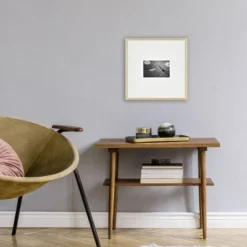 12.9" X 12.9" Matted To 4" X 6" Thin Metal Gallery Frame Brass - Project 62™ -Project 62 Elegant Store GUEST fdf3573c 62ee 49ec 8895 fbeea80bb46f